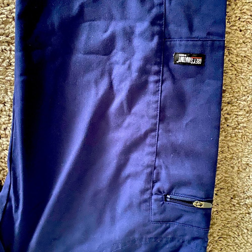 Greys anatomy navy pants and matching shirt
